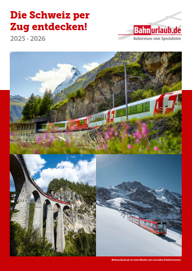 Die Schweiz per Zug entdecken!  2026 - Cover